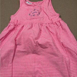 OshKosh B'gosh Pink Checkered Cotton Dress 4t vintage